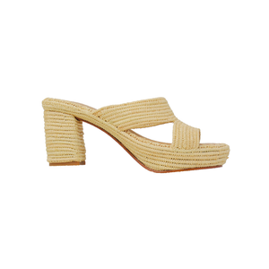 Open image in slideshow, Carrie Forbes Andre shoe in Natural, side view
