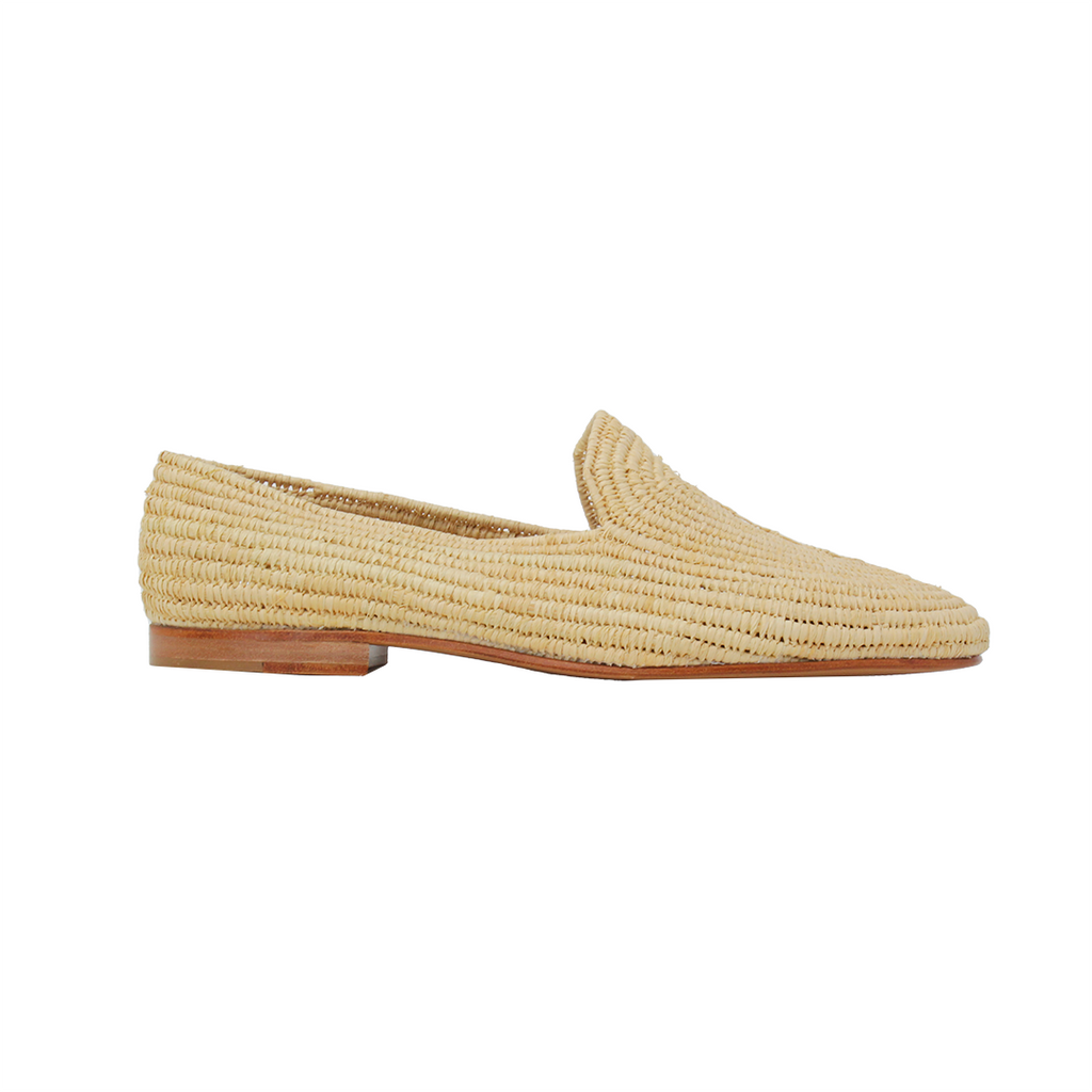 Carrie Forbes ATLAS shoe in Natural, side view