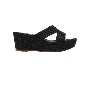 Open image in slideshow, Carrie Forbes BELLA shoe in Black, side view
