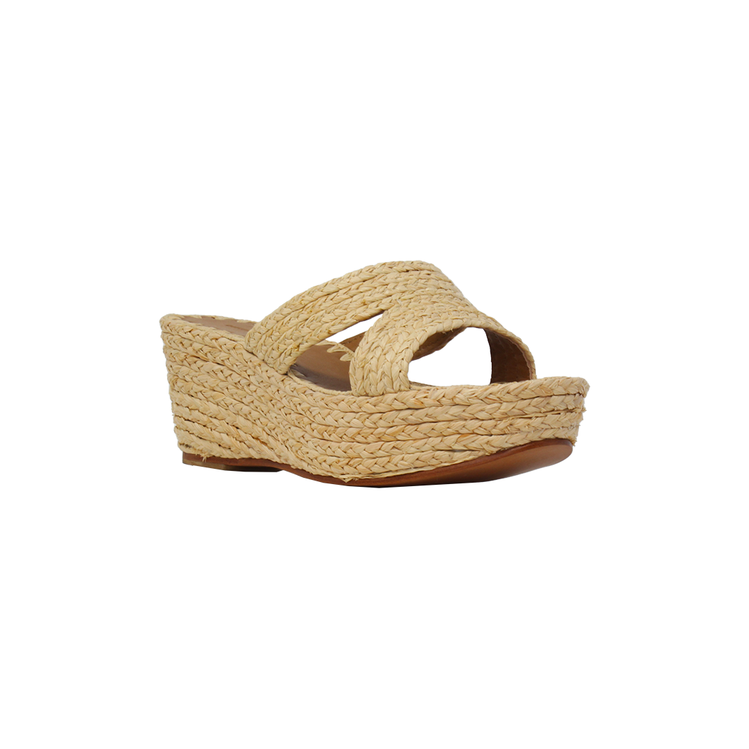 Carrie Forbes BELLA shoe in Natural, 3/4 view