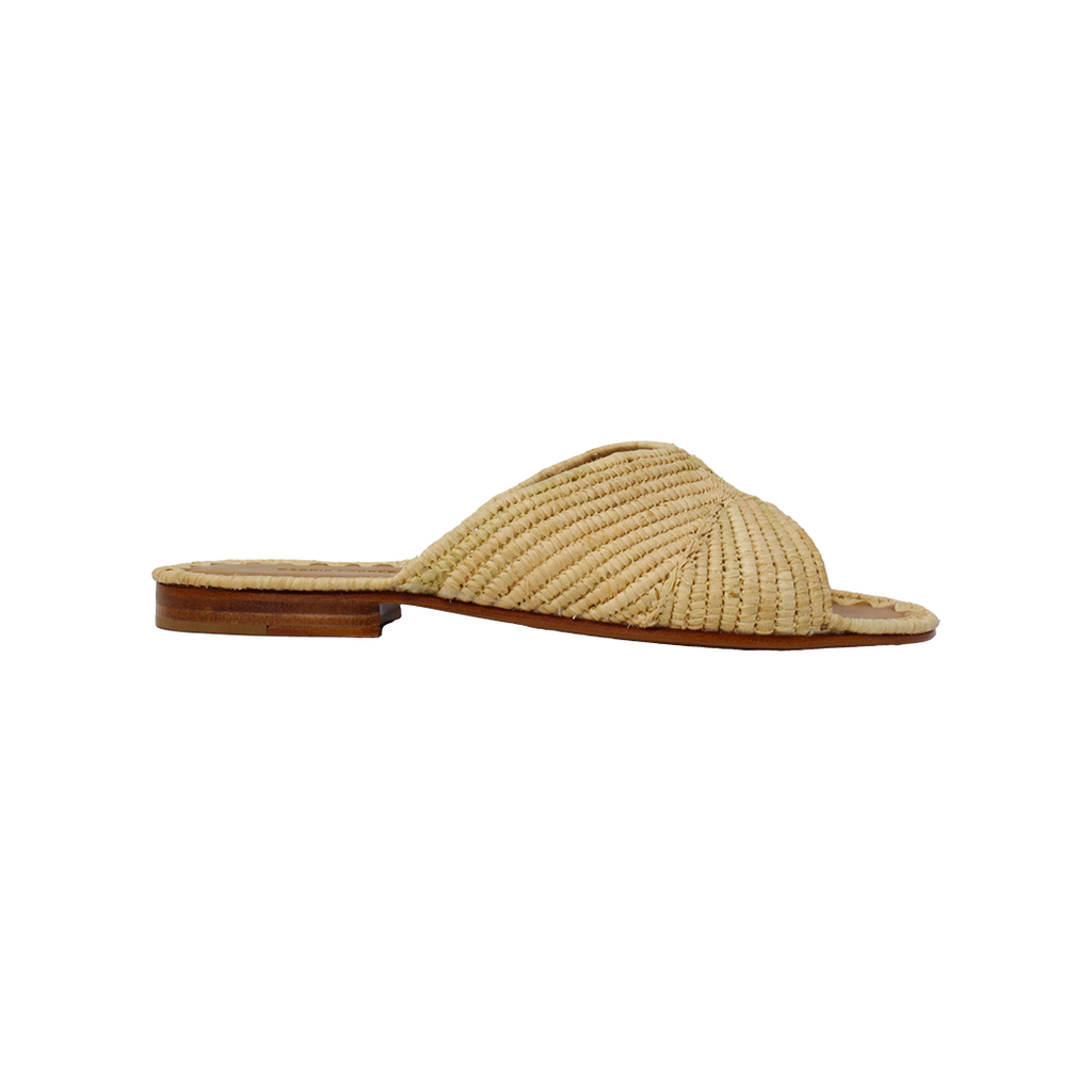 Carrie Forbes SALON shoe in Natural, side view
